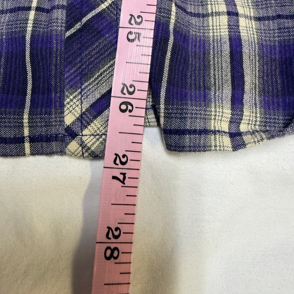 KÜHL Women’s Snap Shirt XL Purple Plaid Long Sleeve EUC - Picture 11 of 11